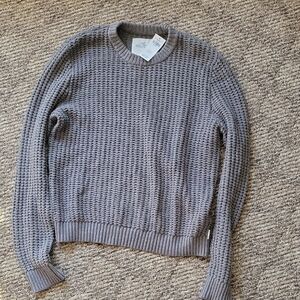 Hollister Textured Knit Gray Sweater